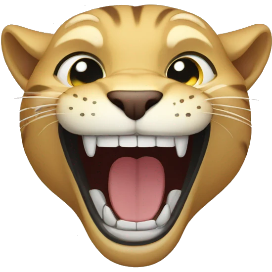Panther Laugh emoji