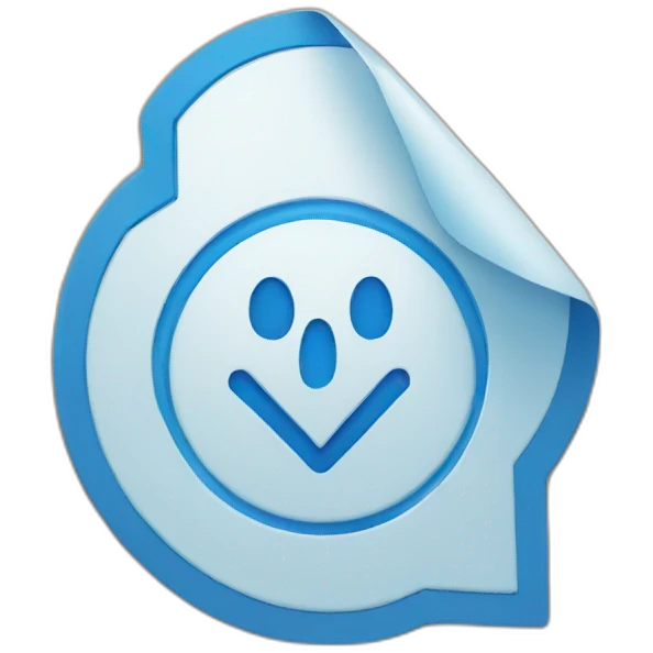 blue verification badge with a tick inside it emoji