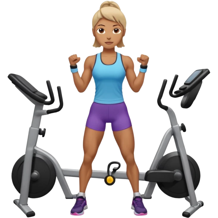 gym outside building emoji