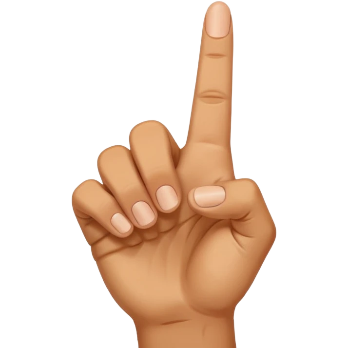 Sticking up middle finger emoji