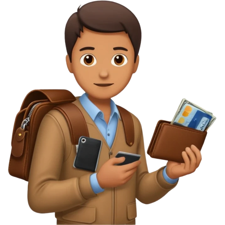 man taking out his wallet emoji
