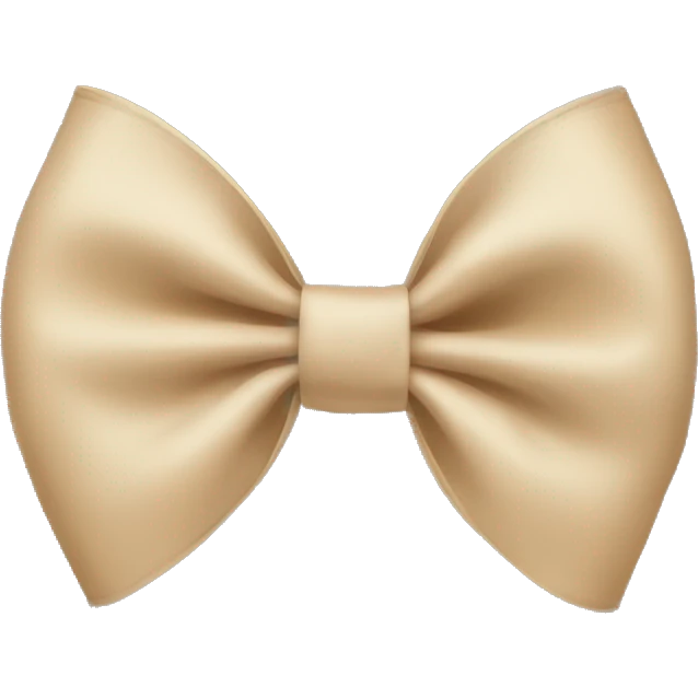 Beige bow emoji