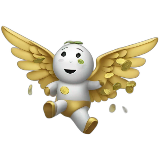 money flying with wings emoji