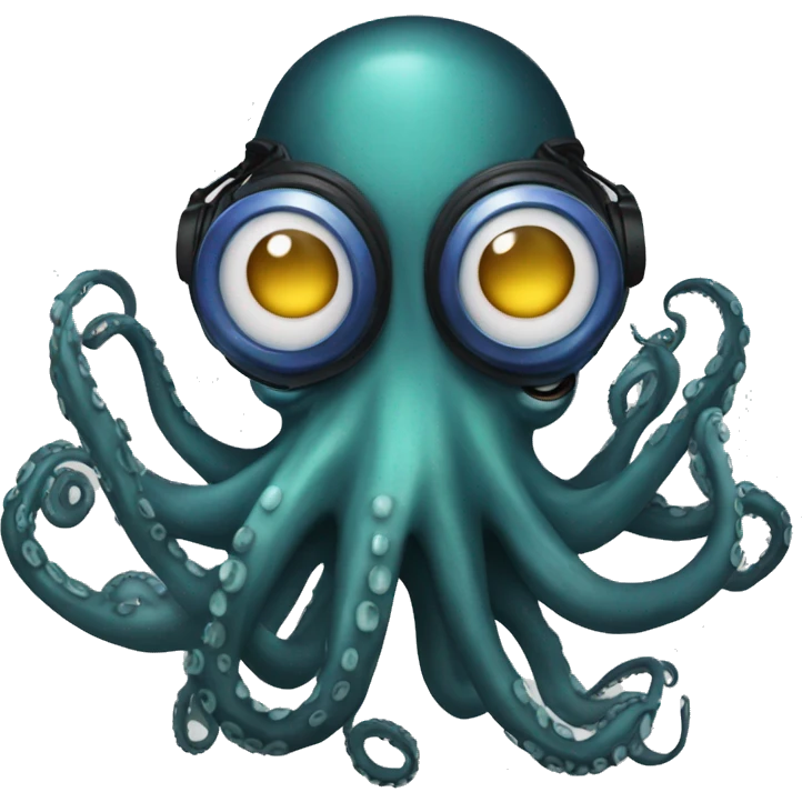 Dj octopus emoji