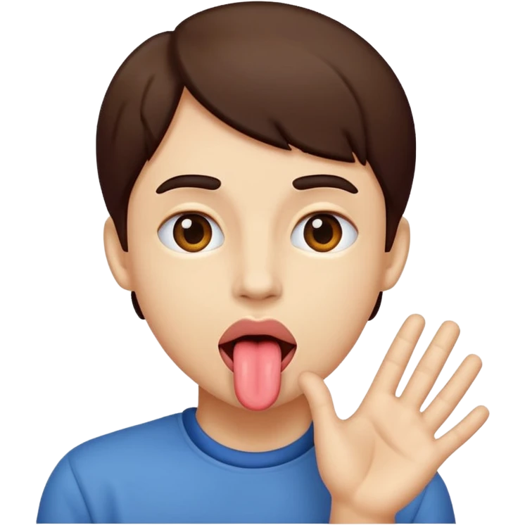 tongue sticking out with hands to the side emoji