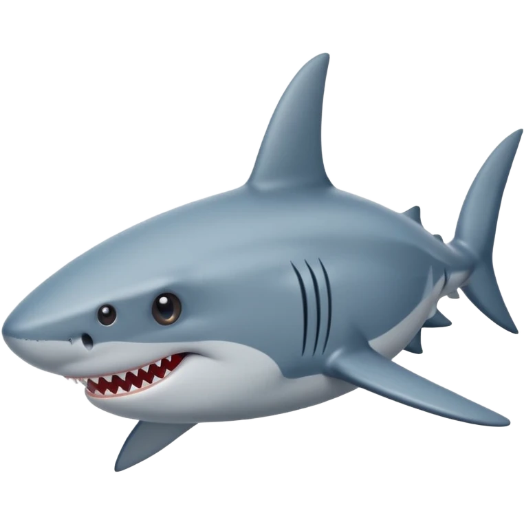 Shark with star eyes emoji