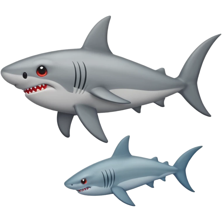 Tiburón con ojos de corazon emoji