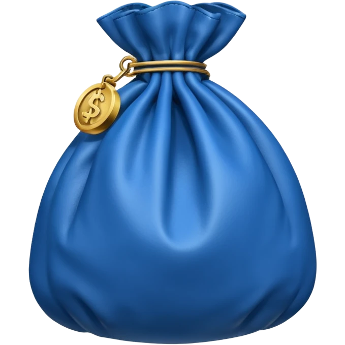 blue money bag emoji