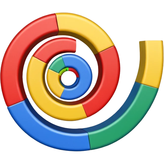 A single, smooth spiral ribbon curling gracefully upward, with small colored blocks along one edge to represent bases. Clean white background, scientific style. The spiral represents single-stranded mRNA (not DNA). Show only one ribbon, no ladder, no pairs, no second strand, no double helix. emoji