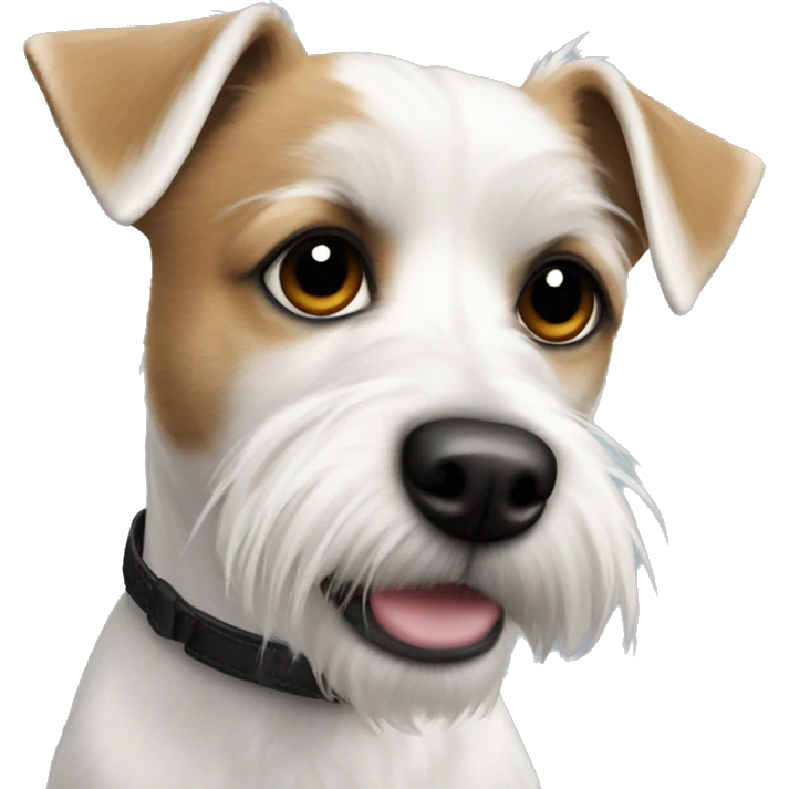 Jack Russel cross Maltese  emoji
