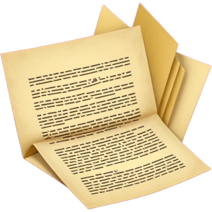 Premium contract golden paper signed and sealed emoji