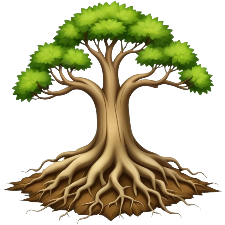 Tree roots emoji