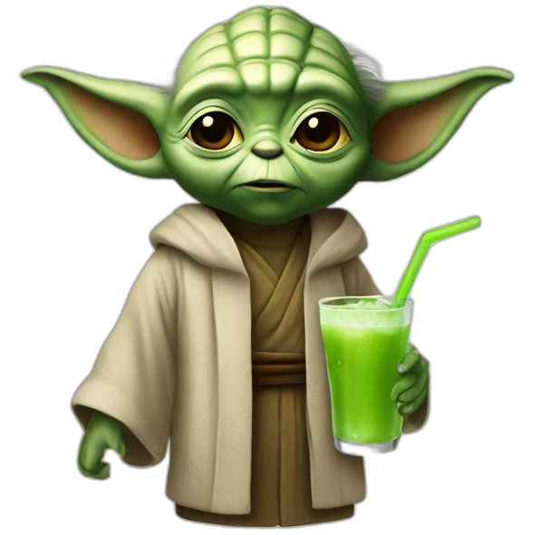 Yoda drink emoji