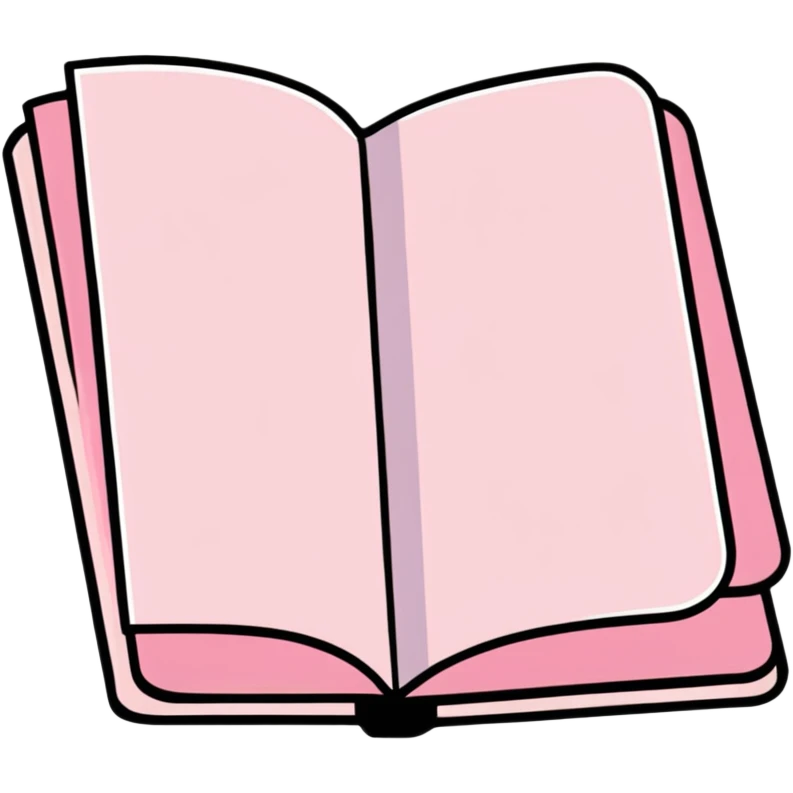 light pink book emoji