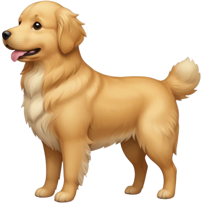 pregnant golden dog emoji