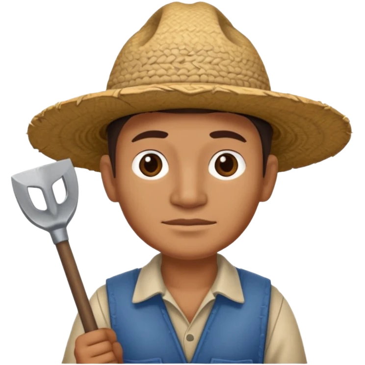 mayan farmer with spade emoji