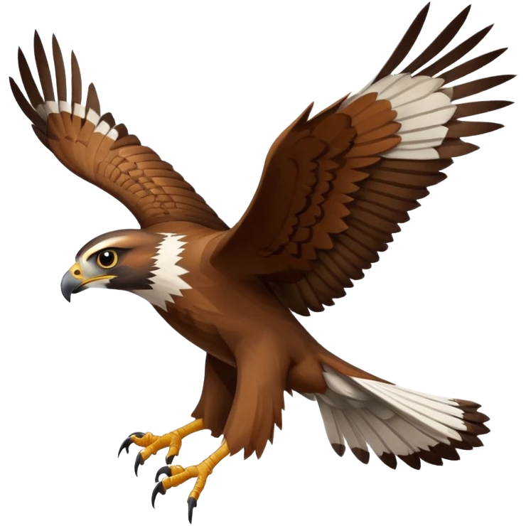 A mountain hawk emoji