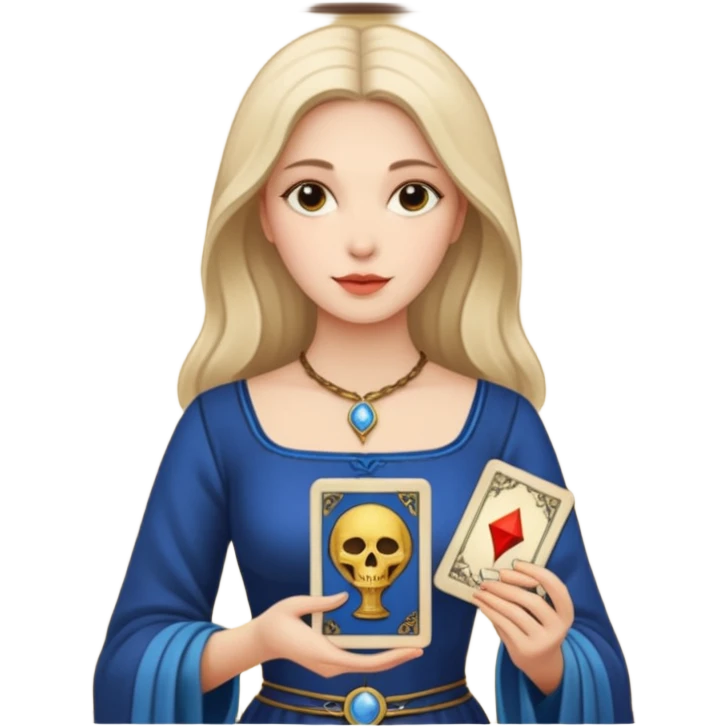 woman has tarot card emoji