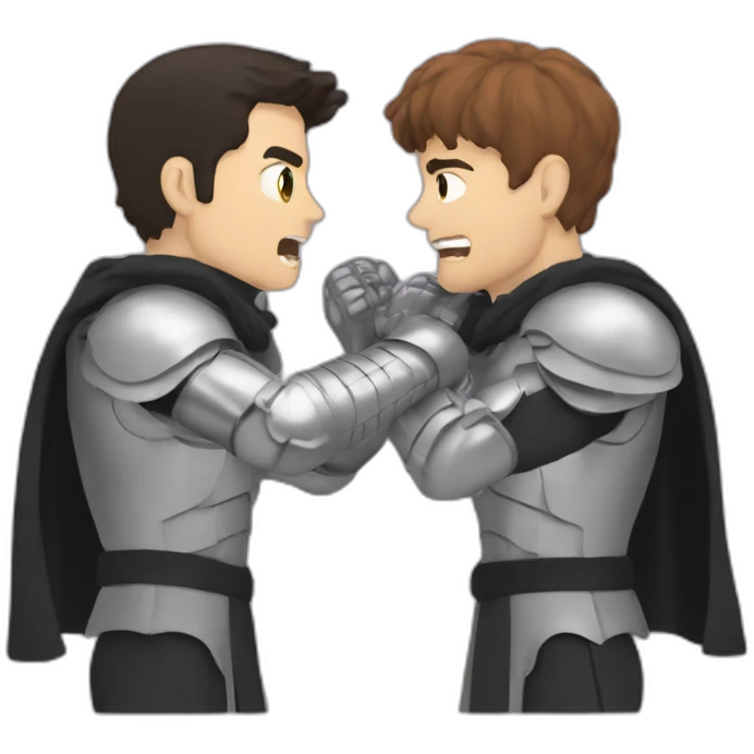 Guts and Griffith are fighting emoji