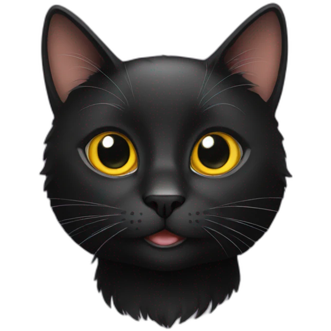 Black cat emoji