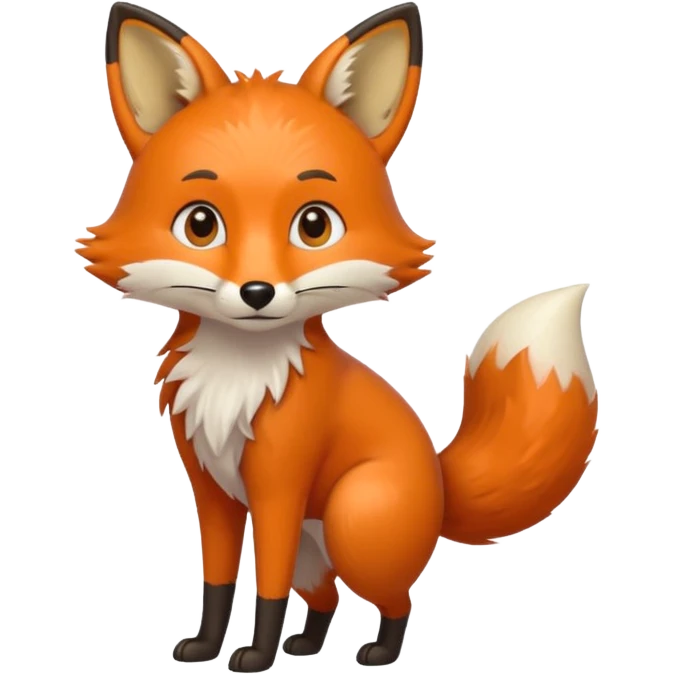 fox peeing emoji