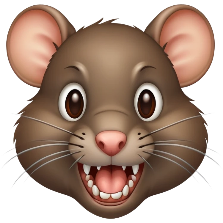 Rat showing teeth emoji