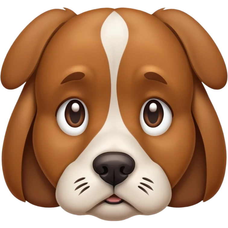 Tired dog emoji