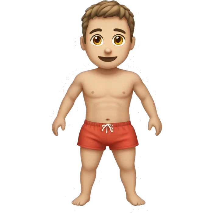 Garçon en short de bain  emoji