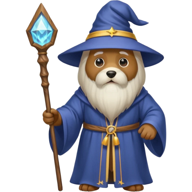 Dog wizard emoji