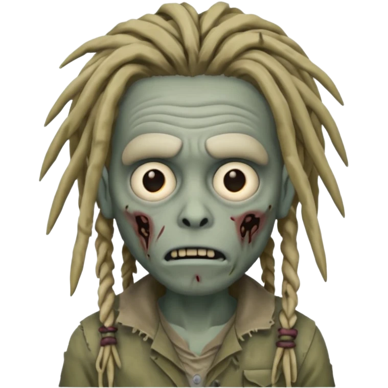 memoji zombie with dreads  emoji