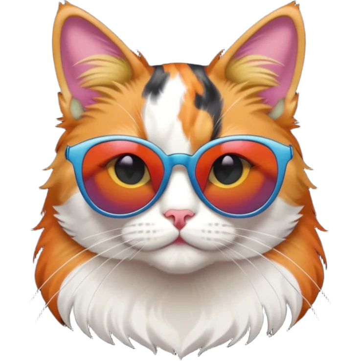Cat wearing sunglasses emoji