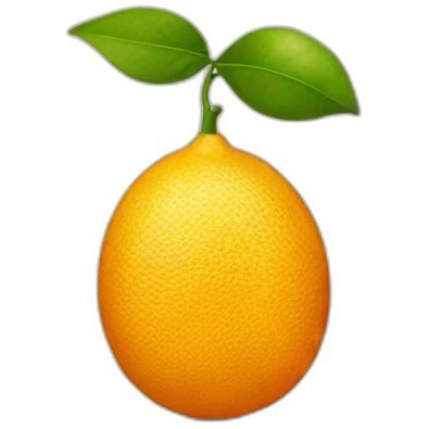 Orange lemon emoji