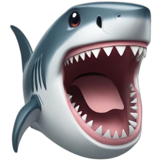 Shark laughing emoji