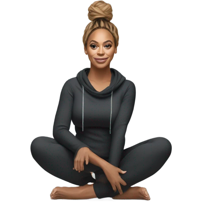 Beyoncé squatting in yoga pants emoji