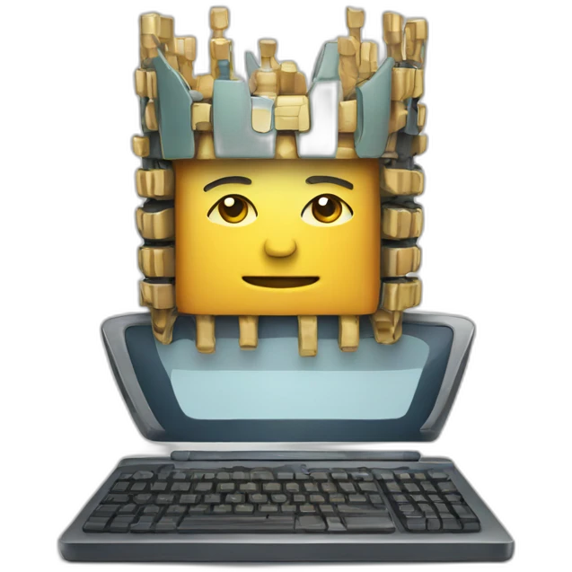 Computer chip king emoji