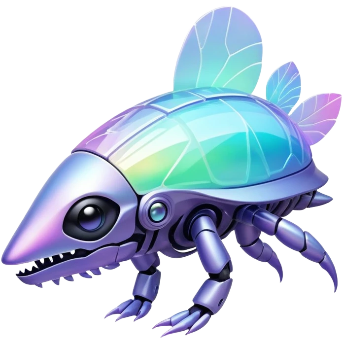 Futuristic complex iridescent aesthetic-scenery-Fakémon-creature emoji