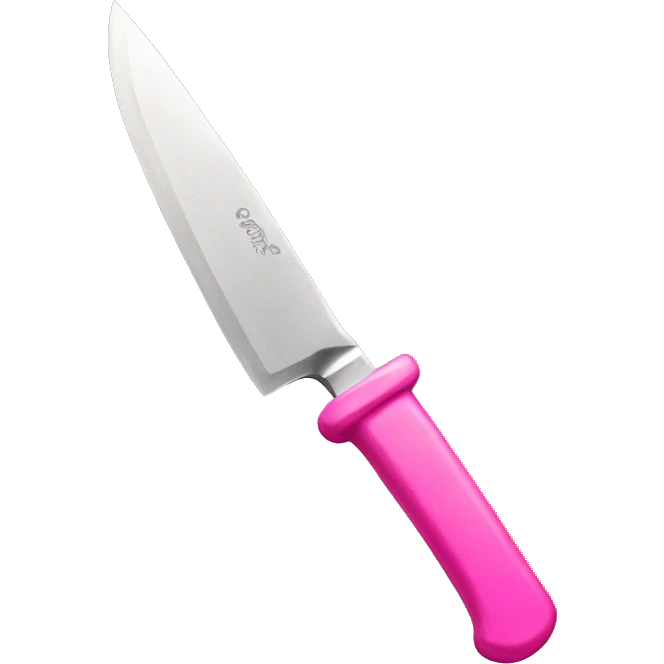 Pink knife emoji