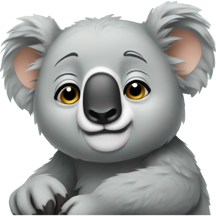 Sleepy koala emoji