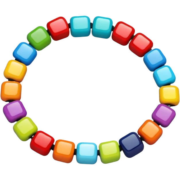 colourful beaded bracelet emoji