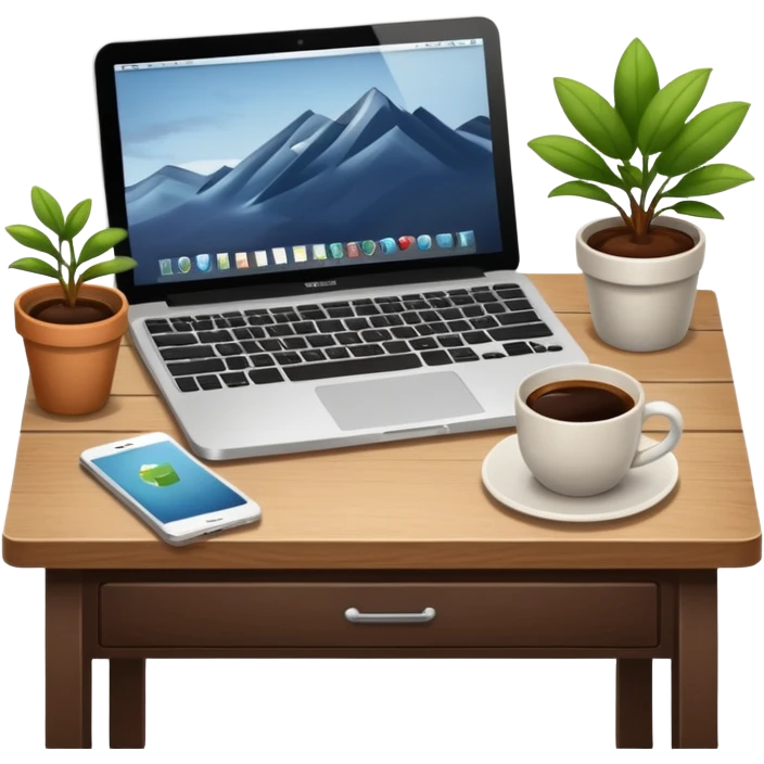 emoji of a cozy desk emoji