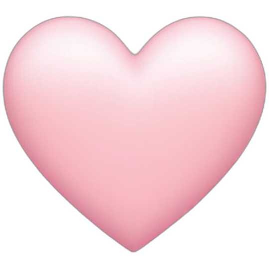 Light pink heart emoji