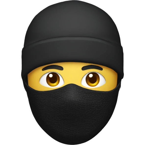 man with ski mask  emoji