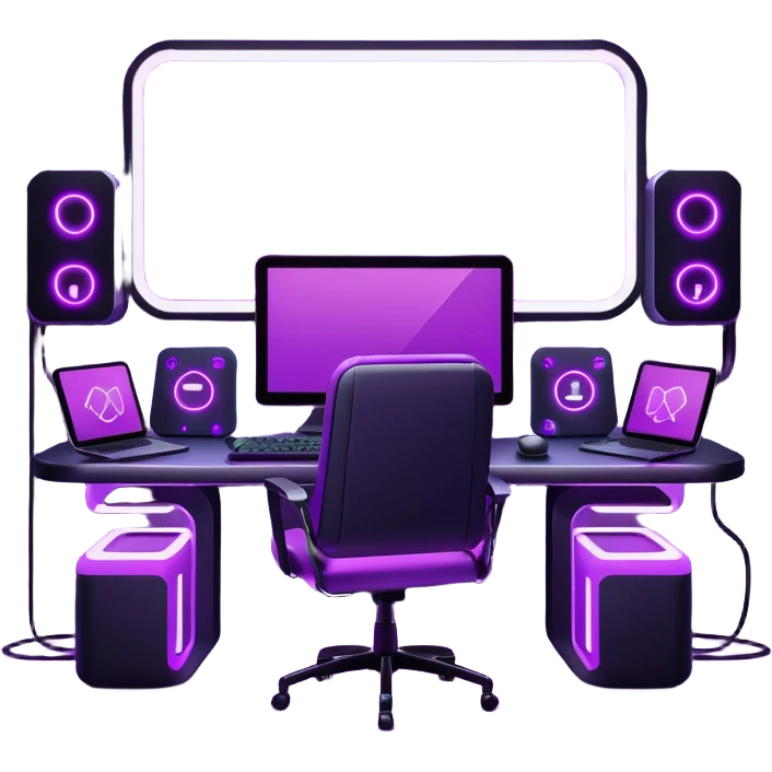 purple gaming setup emoji