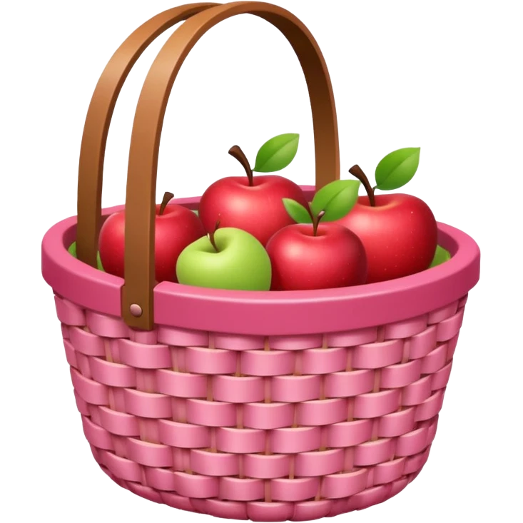 gingham pink basket   emoji