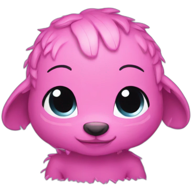 Pink stitch emoji