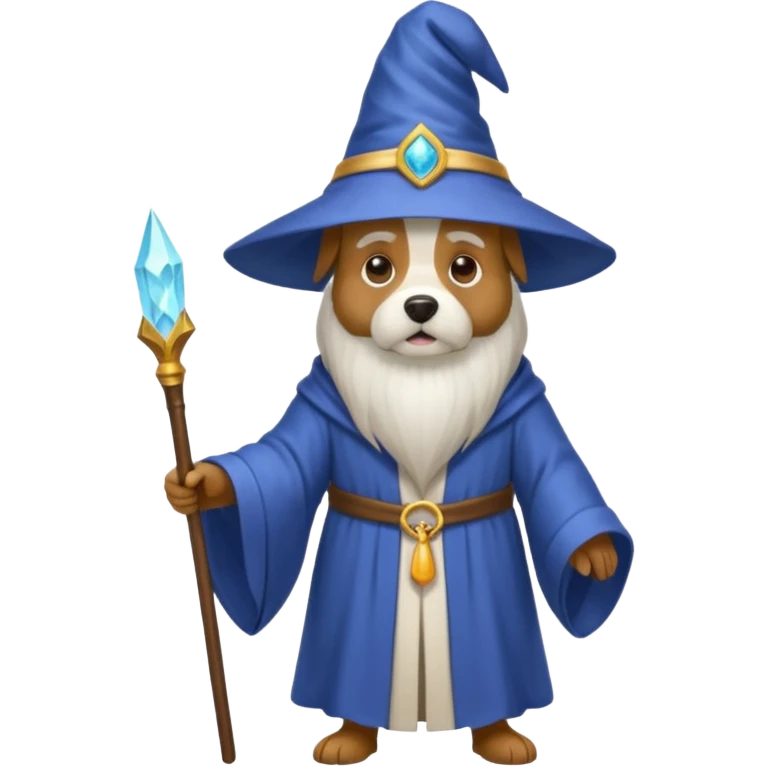 Dog wizard emoji