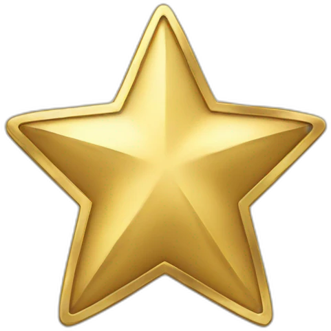 Coin gold star emoji