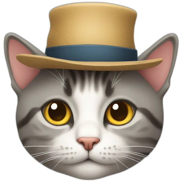 Cat with hat emoji