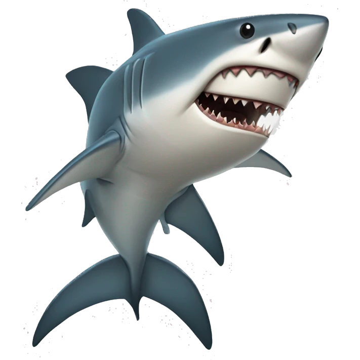 shark dor fly  emoji