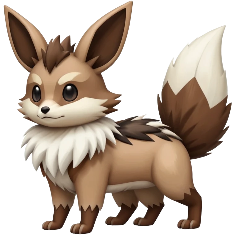  Eevee-Zigzagoon-Furret-Linoone-Hybrid (Full body) emoji